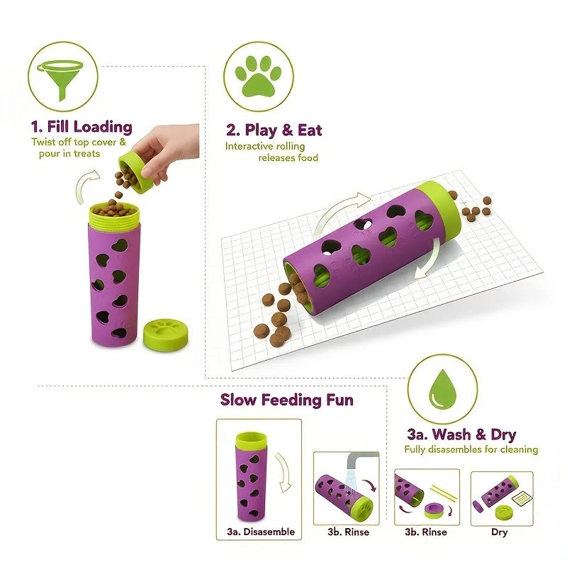 New Detachable Pet Slow Feeder Treat Dispenser | Durable Bite-Resistant Chew