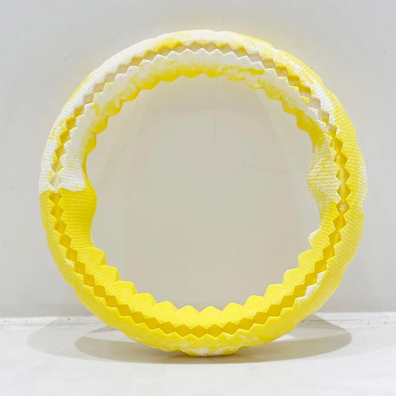 Pet dog rubber bite ring, bite resistant grinding training interactive small dogs