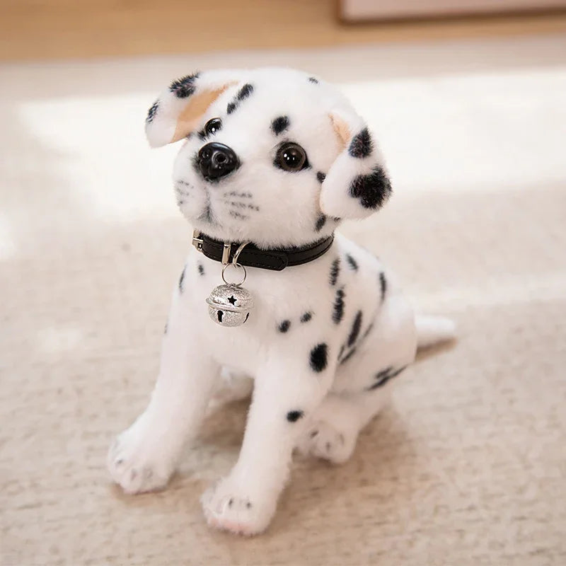 New Dalmatians Dog Plush Toy Cute Stuffed Realistic Beagle Spotted Puppy