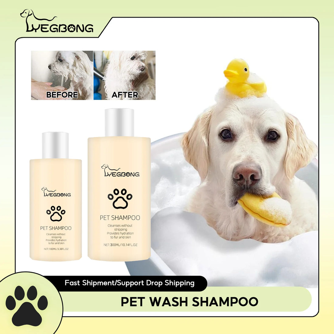Pet Wash Shampoo Dogs Hair Soften Dirts Mites Removal Flea Killer Dog Shampoo