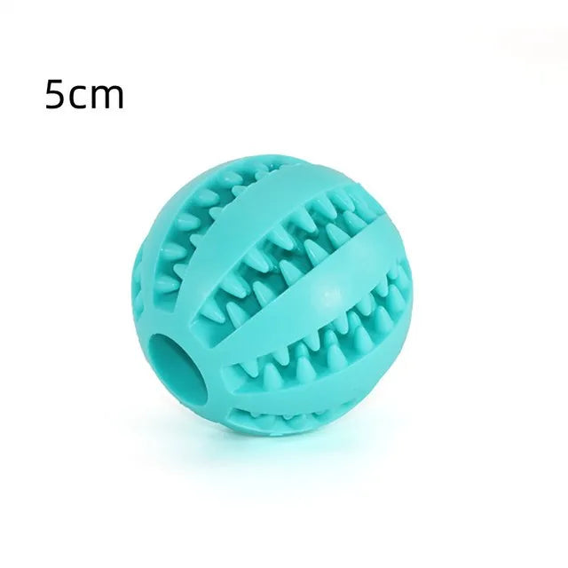 Rubber Pet Dog Toys Dog Chew Toys Tooth Cleaning Treat Ball Extra-tough Ball