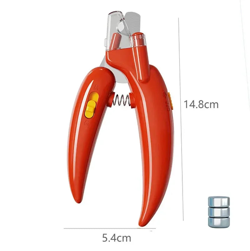 Professional Pet Nail Clippers with Led Light Pet Claw Grooming Dogs Nail