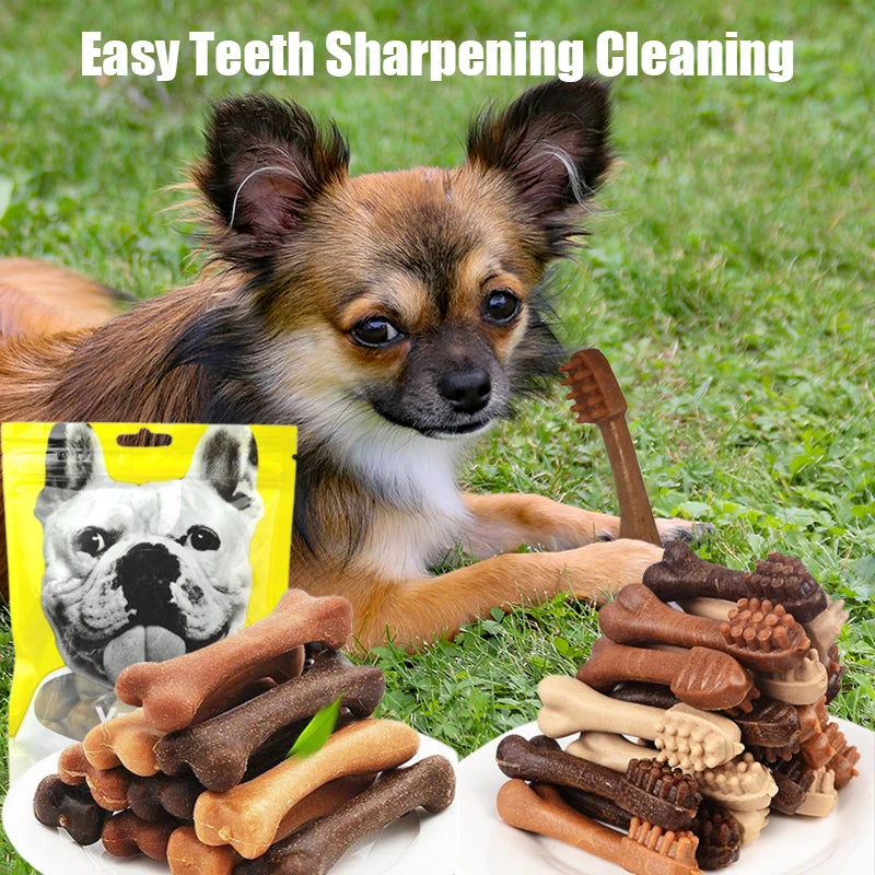 New Dog Bruxism Stick Toothbrush Bone Shape Fresh Natural Healthy Snacks
