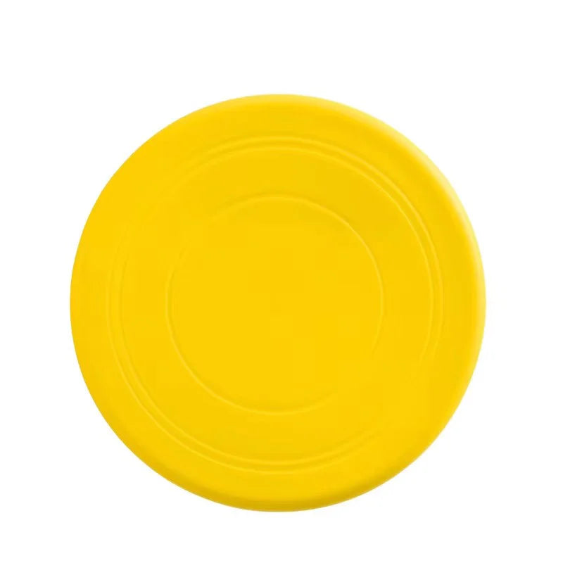 Durable Chewable Pet Training Frisbee Toy Tear Resistant Soft Rubber Flying Fetch