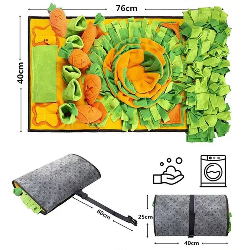 Pet Sniffing Mat Indoor Dog Walking Dog Cat Foraging Toy Dog Stress Relief Puzzle