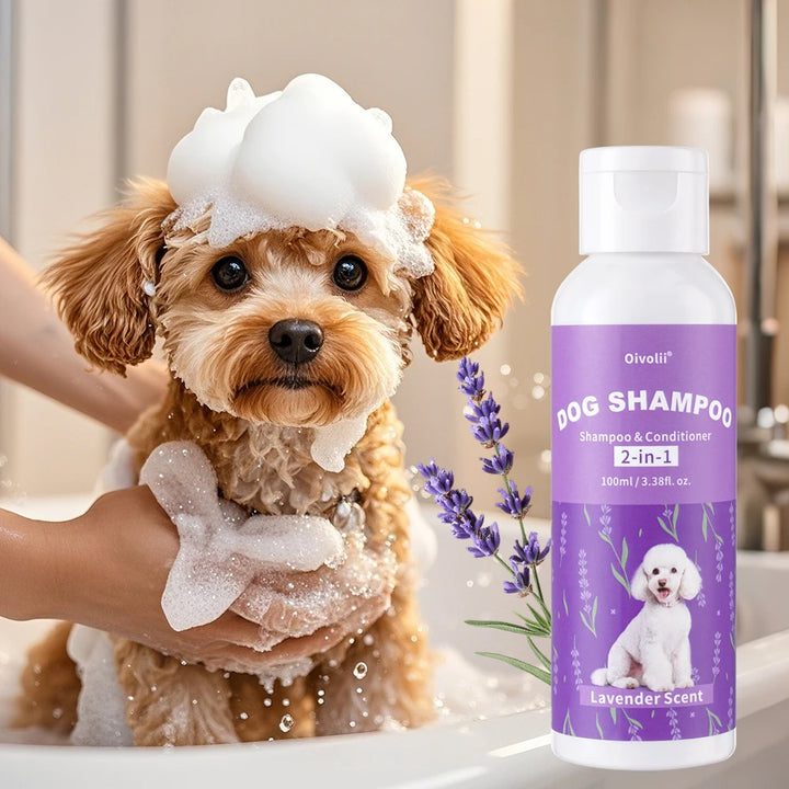 Pet Shampoo And Conditioner 2-in-1 Lavender Scent Deep Cleansing