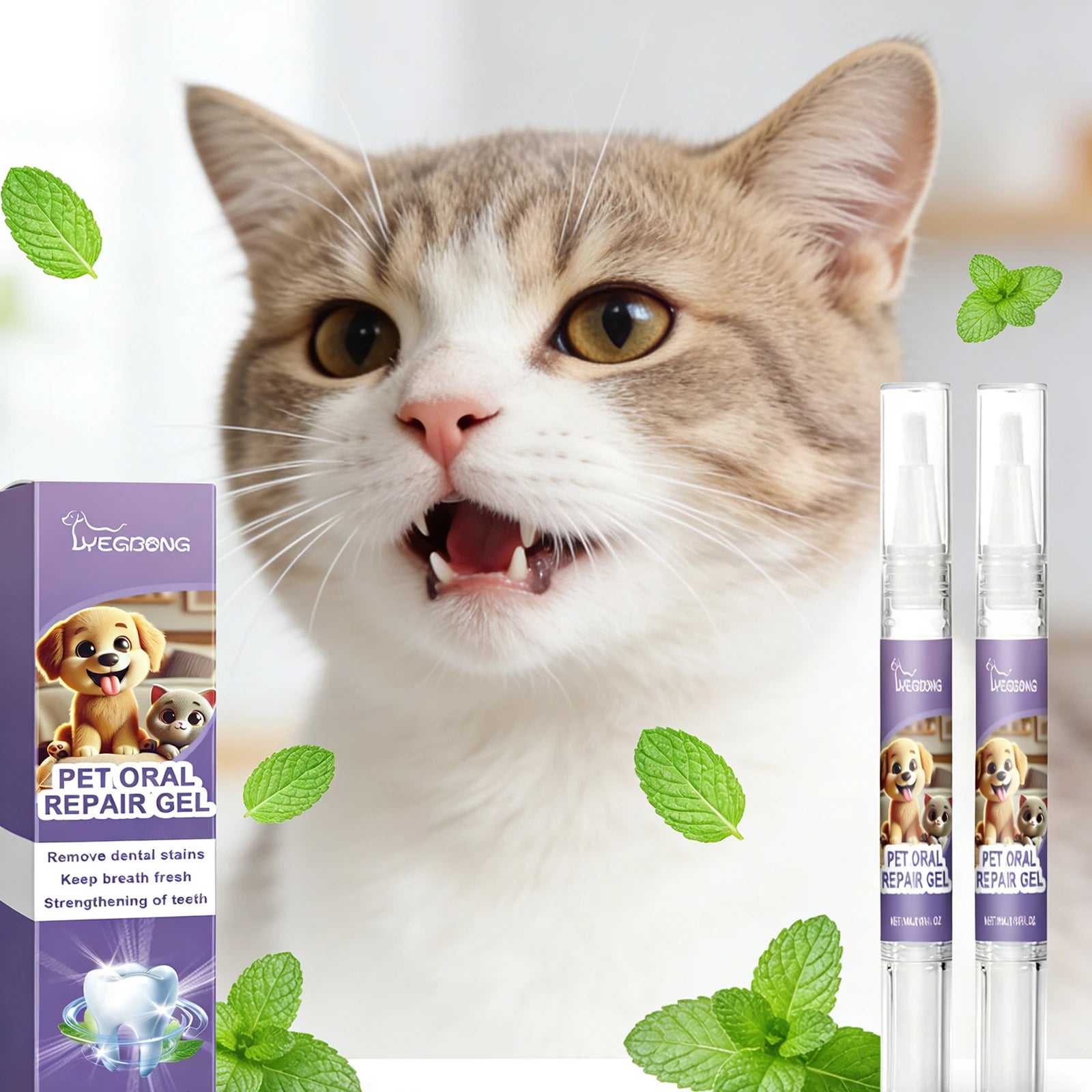 Pet Oral Repair Gel Effectively Removing Dental Relieve Tooth Sensitivity Pet Gel