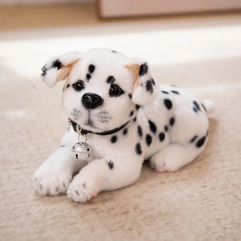 New Dalmatians Dog Plush Toy Cute Stuffed Realistic Beagle Spotted Puppy