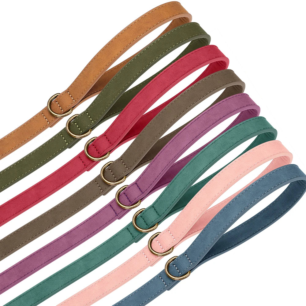 Custom PU Leather Harness And Leash Engraved Dog ID Buckle Harnesses Vest