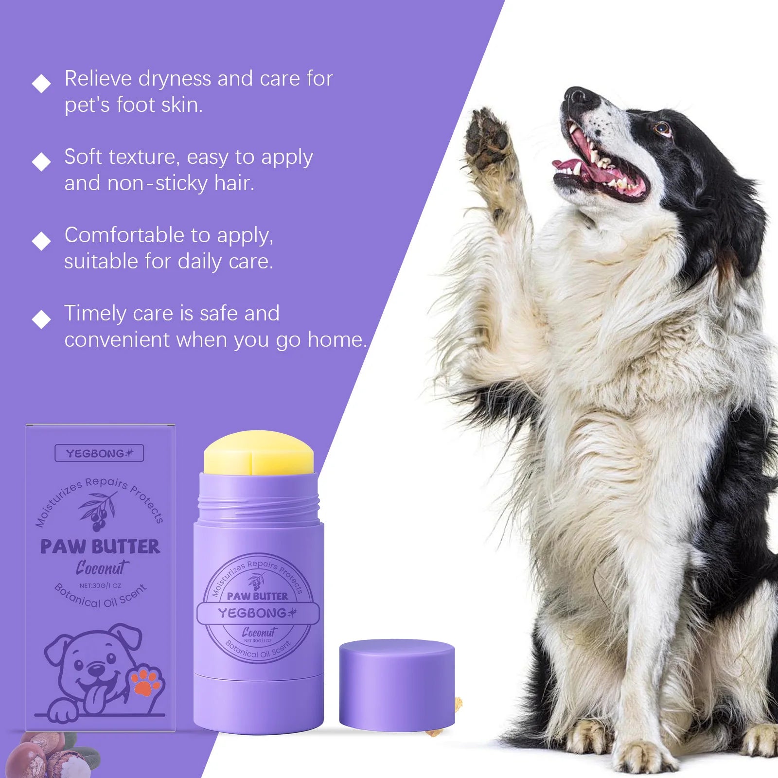 Paw Care Cream for Dogs Deep Moisturizing Improve Drying Pet Paw