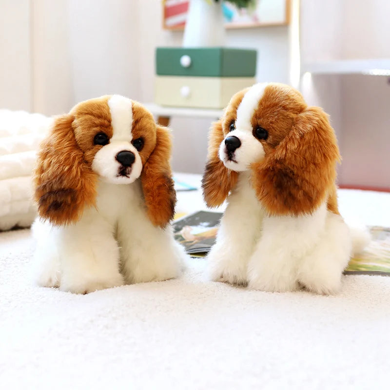 Cavalier King Charles Spaniel Dog Plush Toys Soft Stuffed Simulation Animal Pillow