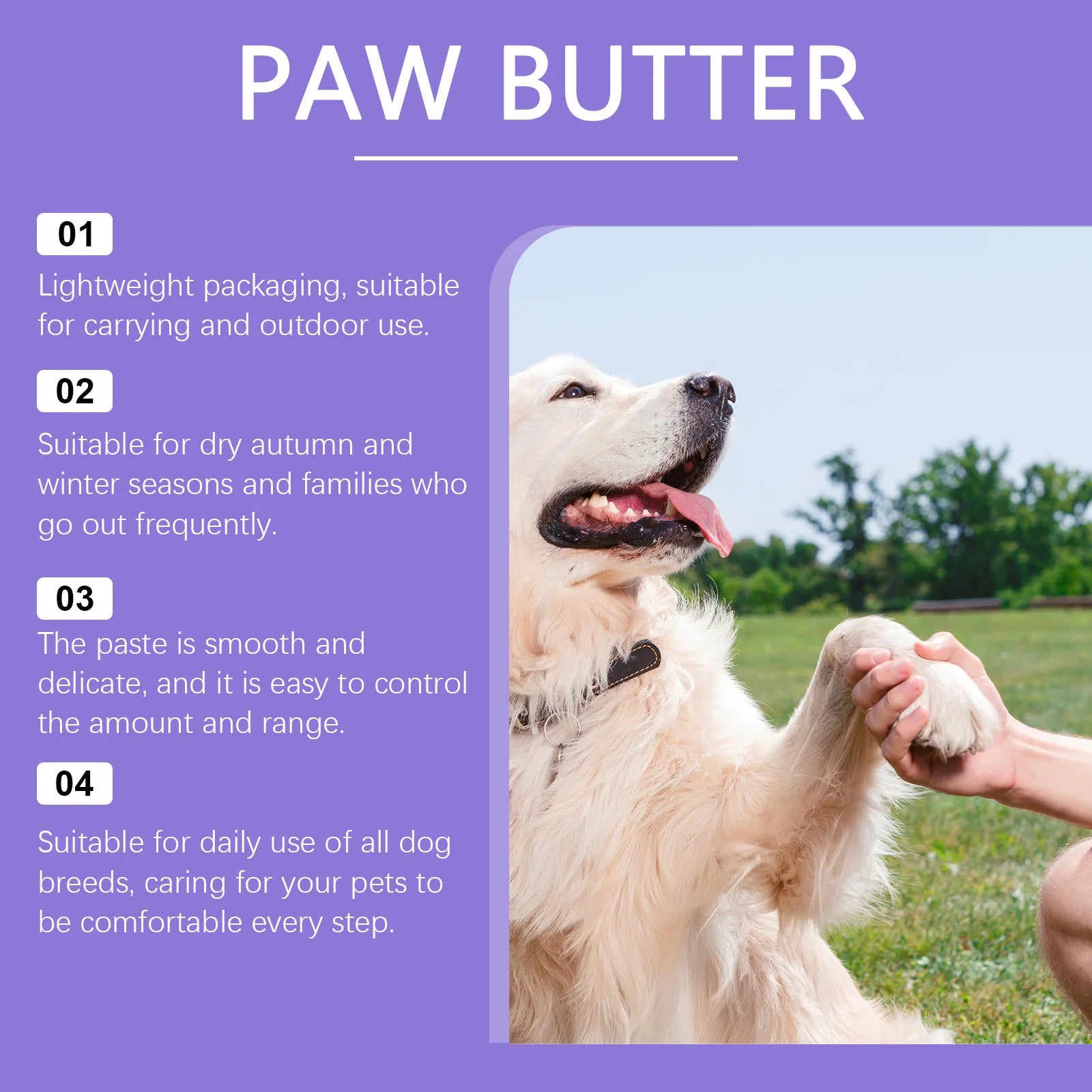 Paw Care Cream for Dogs Deep Moisturizing Improve Drying Pet Paw