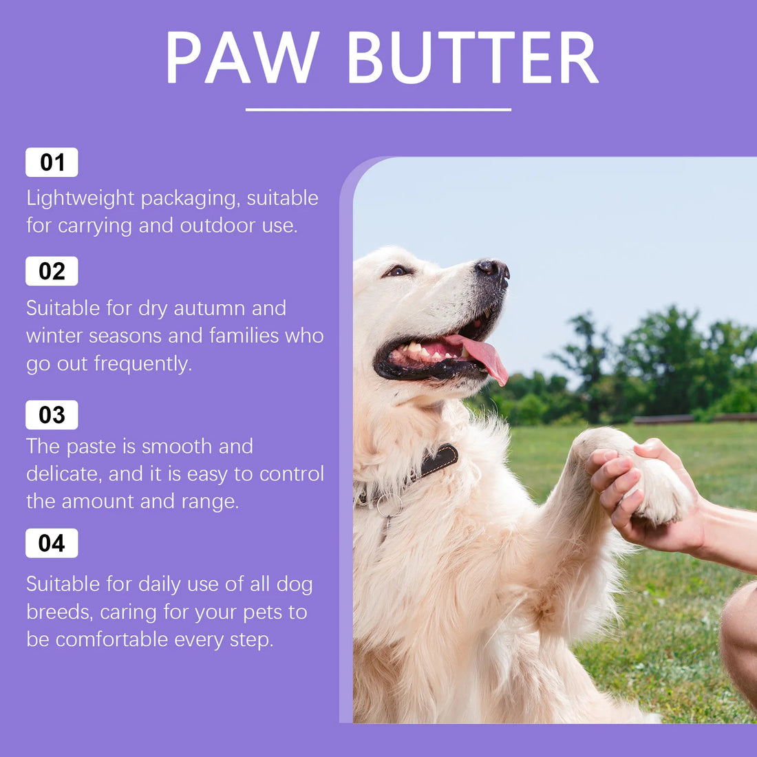 Paw Care Cream for Dogs Deep Moisturizing Improve Drying Pet Paw