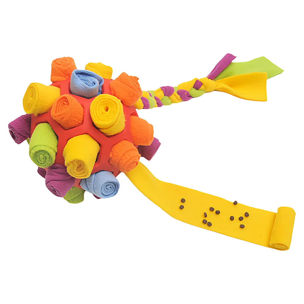 Pet Treat Dispenser Ball, Dog Sniffing Ball Puzzle Ball, Bite-Resistant Feeding Toy