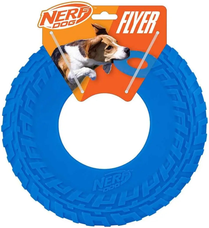 10-Inch Flying Disc Dog Toy, Rubber Fetch Toy for Medium and Large Dogs