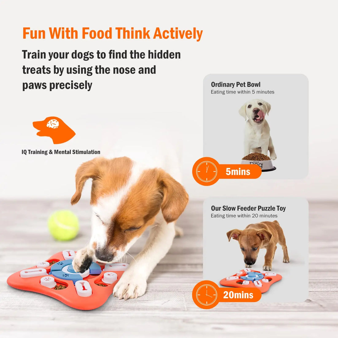 1PCS Dog Puzzle Toys for IQ Training & Mental Enrichment, Interactive Dog Toys