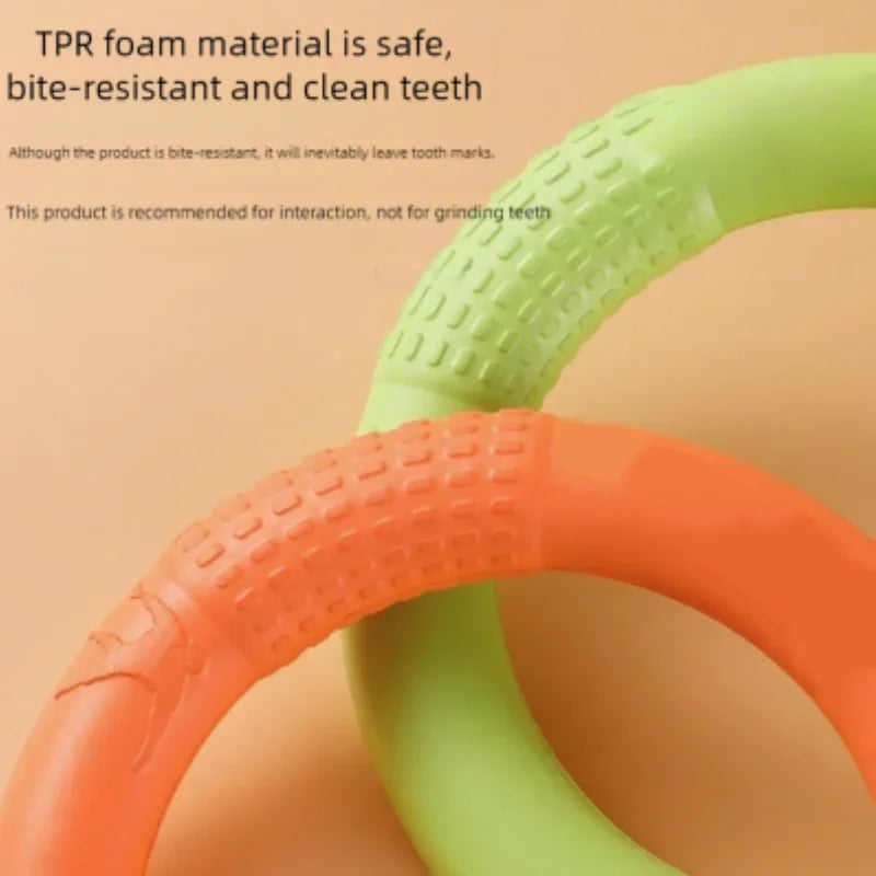 Dog Ring Toys Indestructible Chewing Flying Floating Training Tools Fetch