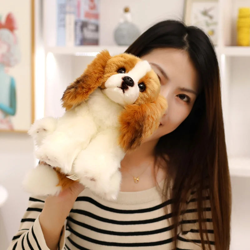 Cavalier King Charles Spaniel Dog Plush Toys Soft Stuffed Simulation Animal Pillow