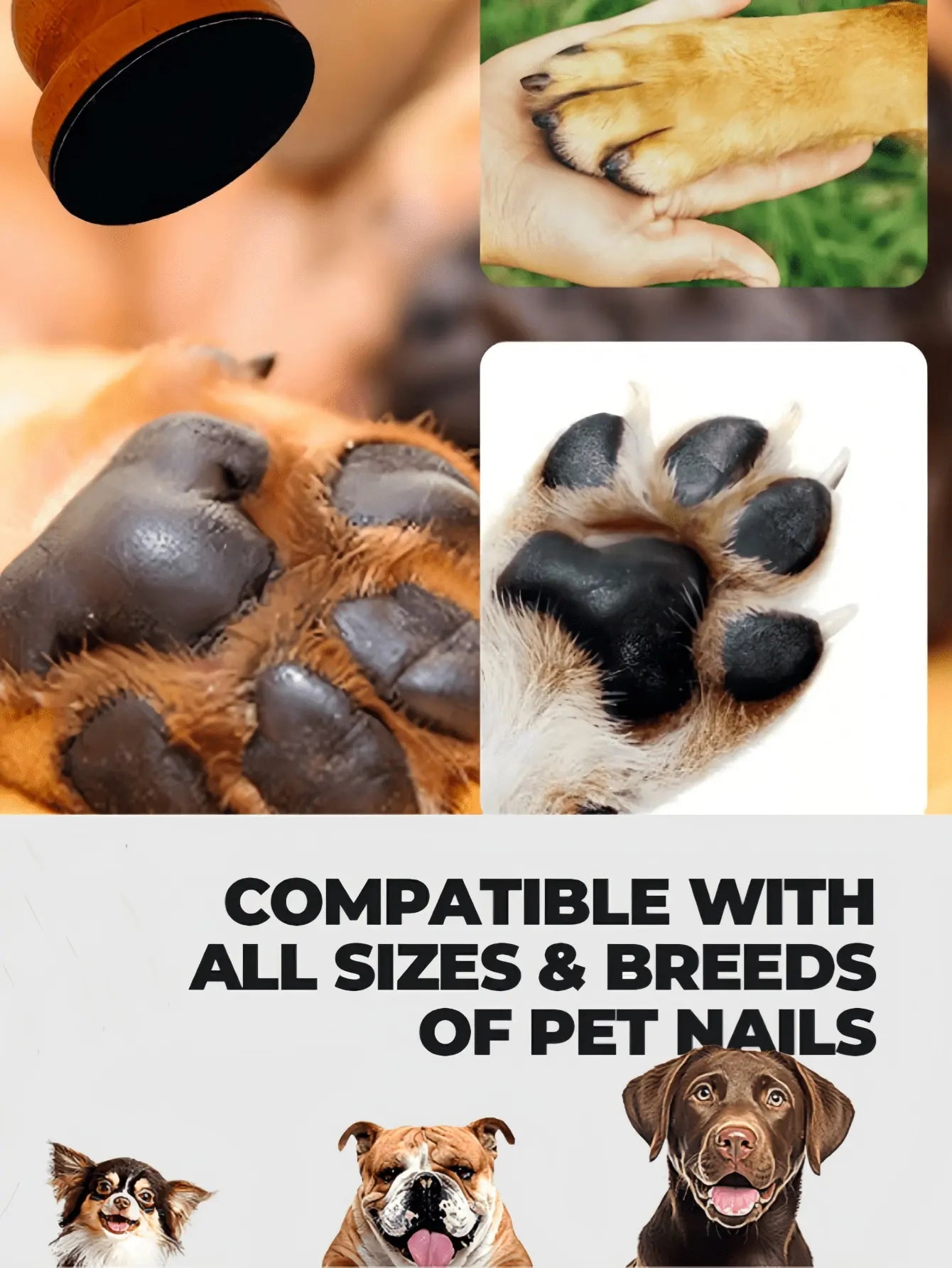 1pc Wooden Pet Nail File Dog Grooming Tool ,Household Detachable Claw