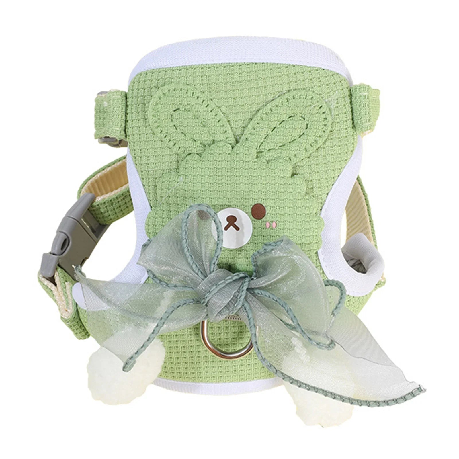 Cute Bow Pet Harness Undershirt Style Pet Leash Adjustable Leash Pets Harness