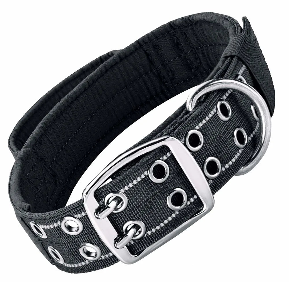 Heavy Duty Double Buckle Design Tactical Dog Collar - Military Grade Dog Collar