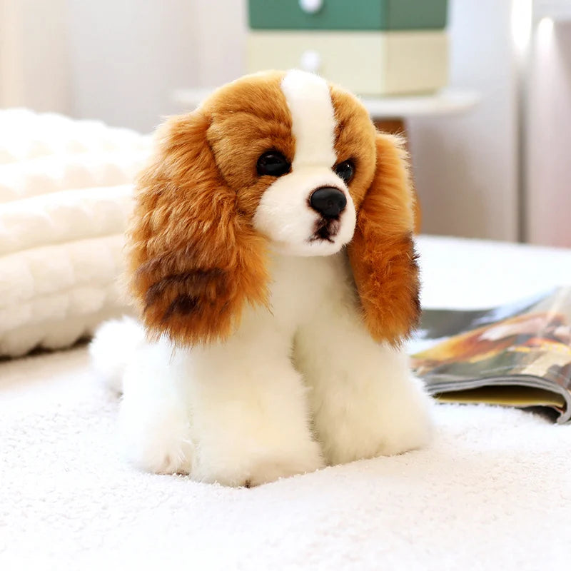 Cavalier King Charles Spaniel Dog Plush Toys Soft Stuffed Simulation Animal Pillow