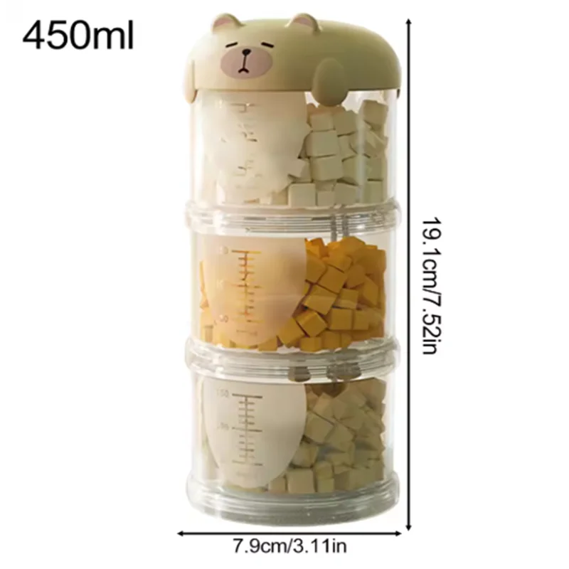 Portable Plastic Multi-Layer Moisture-Proof Dog Snacks Box Sealed Pet Food