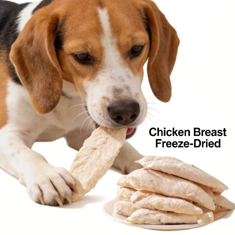 200g Freeze-Dried Chicken Breast Dog & Cat Snack, Nutritious & Yummy