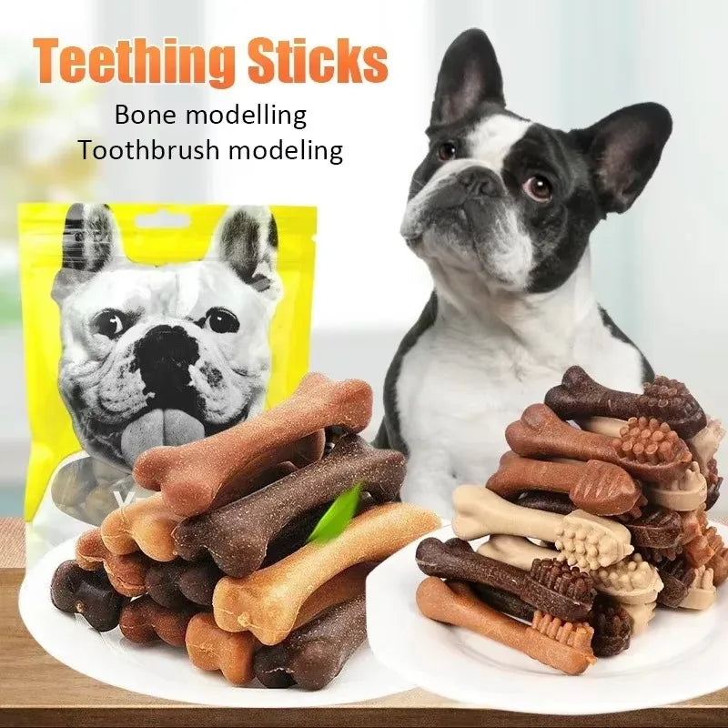 New Dog Bruxism Stick Toothbrush Bone Shape Fresh Natural Healthy Snacks