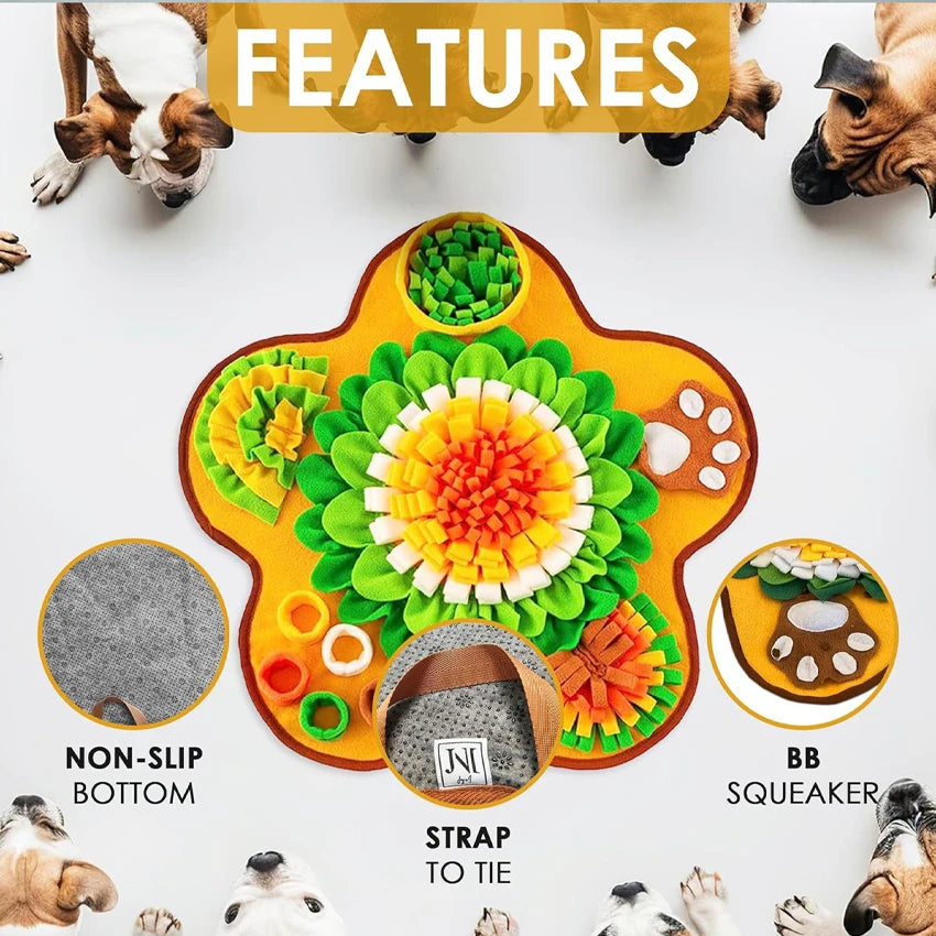 Pet Sniffing Mat Indoor Dog Walking Dog Cat Foraging Toy Dog Stress Relief Puzzle