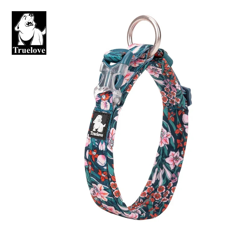 Truelove Floral Pet Collar Best Padded Comfort Cushion Dogs and Pets