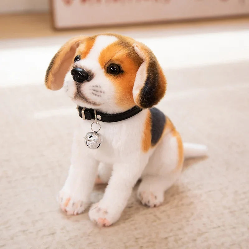 New Dalmatians Dog Plush Toy Cute Stuffed Realistic Beagle Spotted Puppy