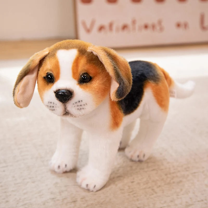 New Dalmatians Dog Plush Toy Cute Stuffed Realistic Beagle Spotted Puppy