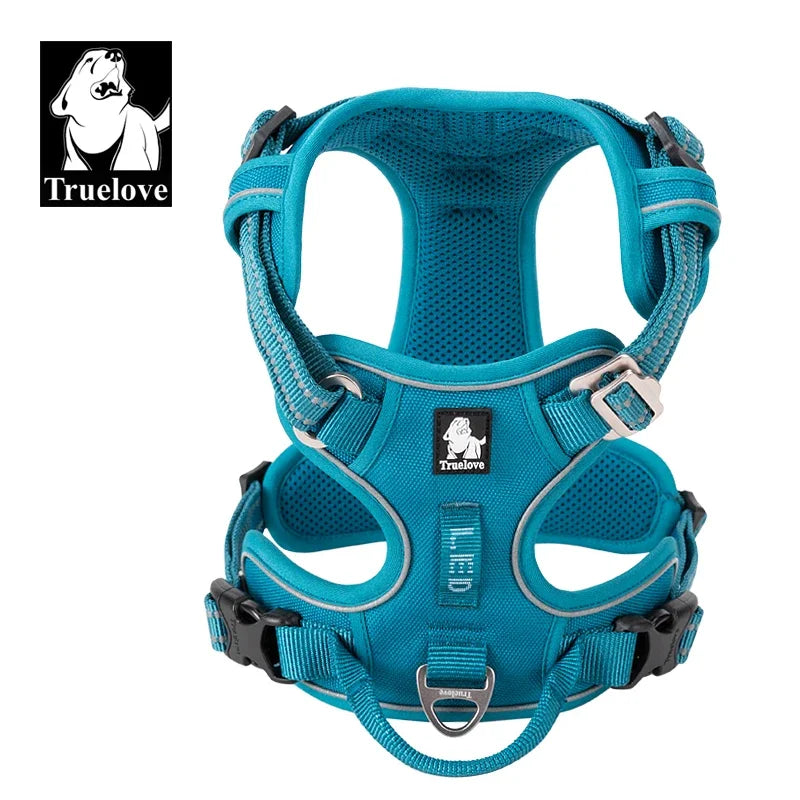 Truelove Pet Reflective Nylon Dog Harness No Pull Adjustable Dog Vest