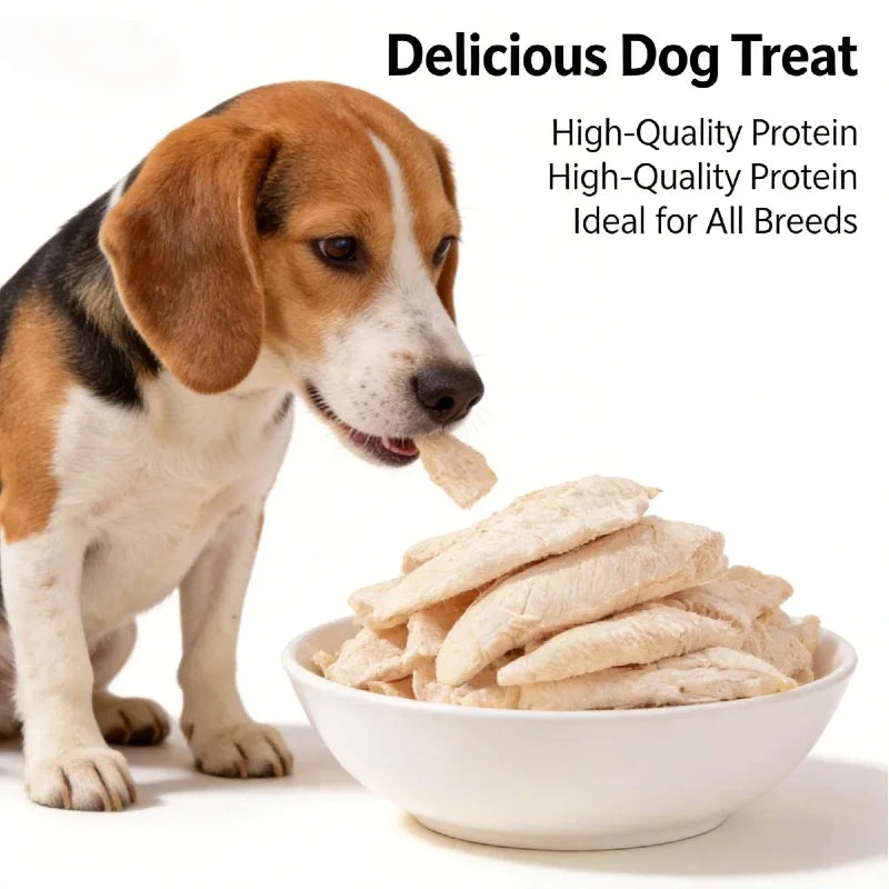 200g Freeze-Dried Chicken Breast Dog & Cat Snack, Nutritious & Yummy