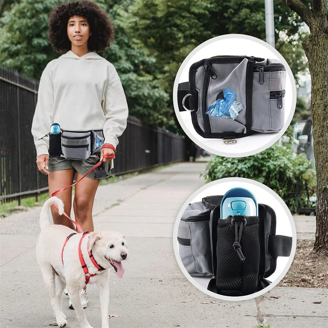 Dog Outdoor Training Waist Bag Multi-functional Dog Feeding Snack Bag