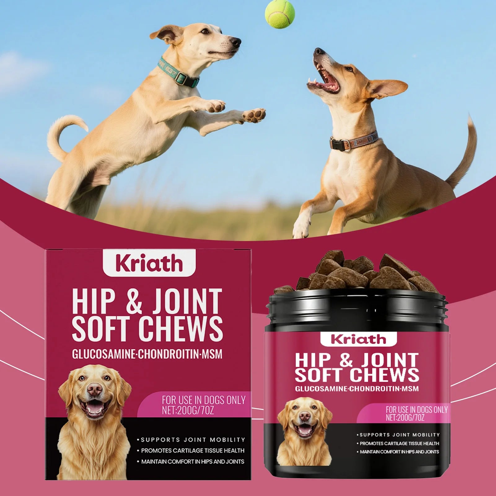 200g Joint Health Supplement For Dogs Relieves Joint Discomfort Supplement