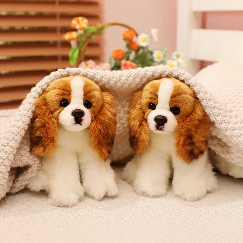 Cavalier King Charles Spaniel Dog Plush Toys Soft Stuffed Simulation Animal Pillow