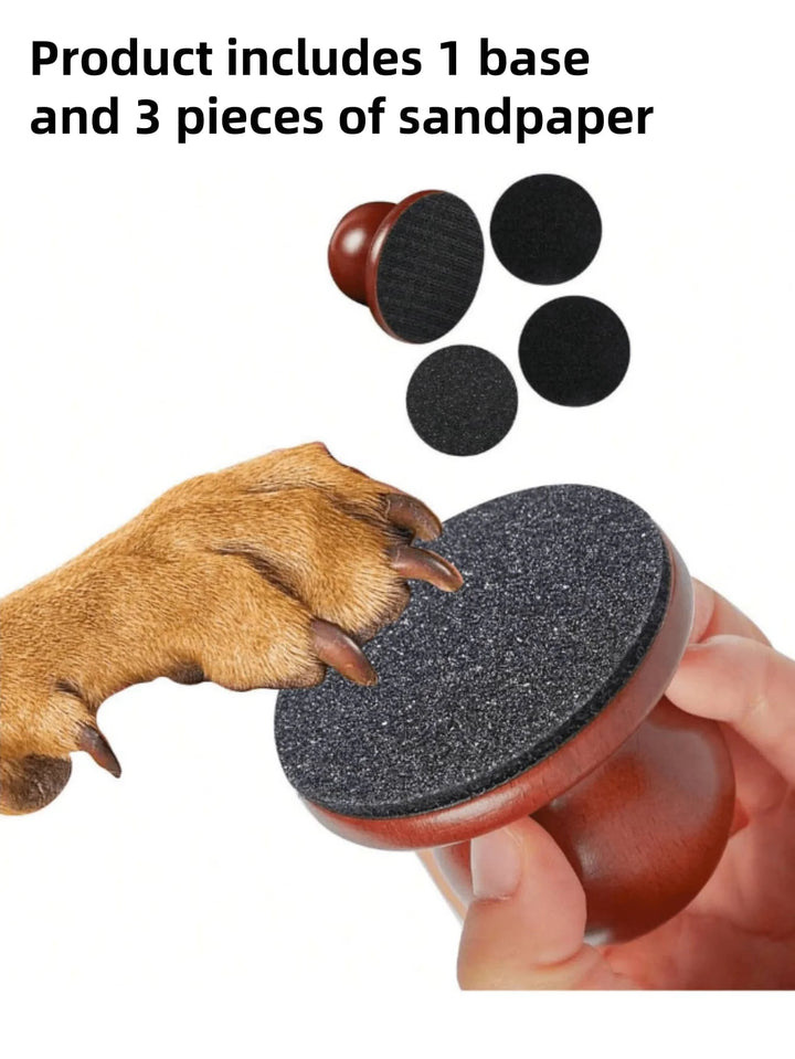 1pc Wooden Pet Nail File Dog Grooming Tool ,Household Detachable Claw