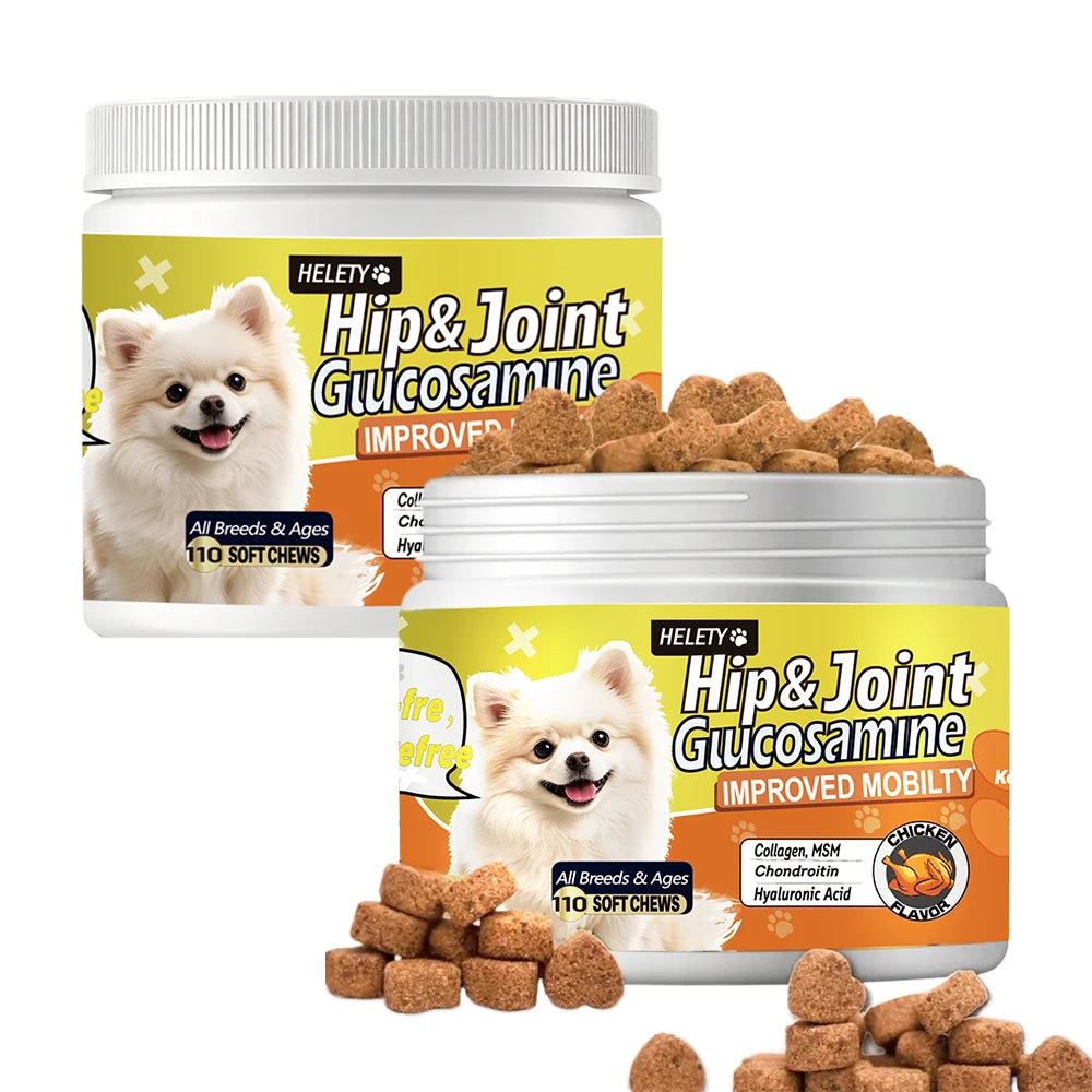 Dog Hip and Joint Supplement with Glucosamine, Chondroitin, Omega