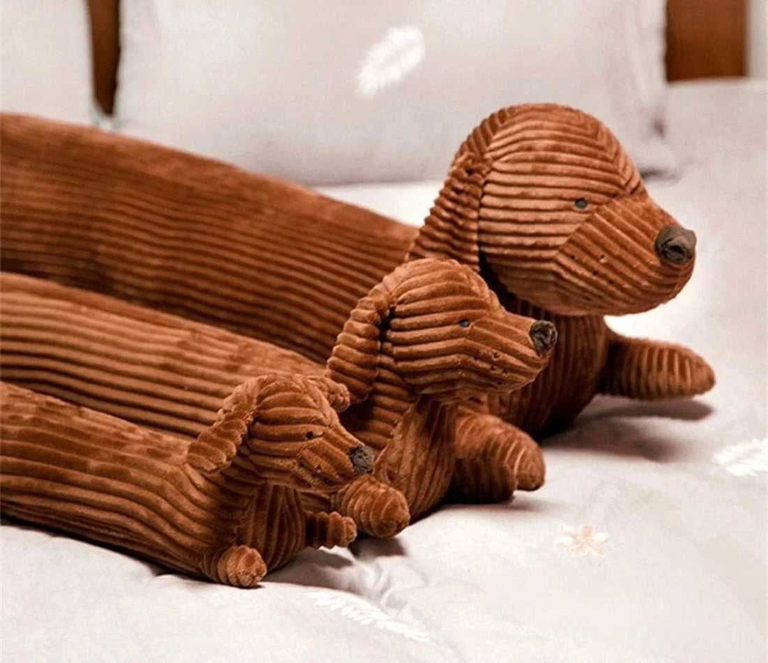 Dachshund Dog Stuffed Animal Plush Long Weiner Dog Body Pillow, Cute Funny