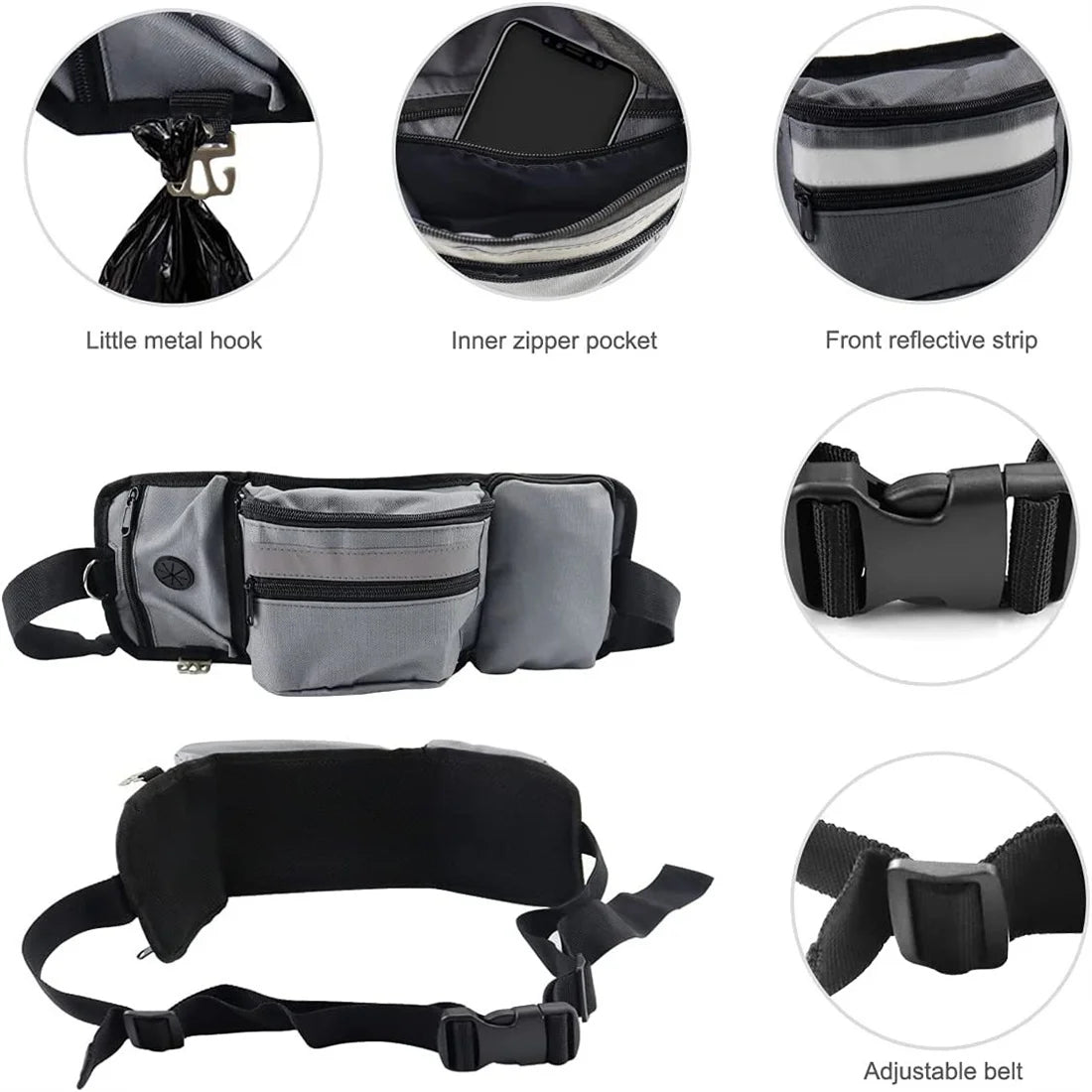 Dog Outdoor Training Waist Bag Multi-functional Dog Feeding Snack Bag