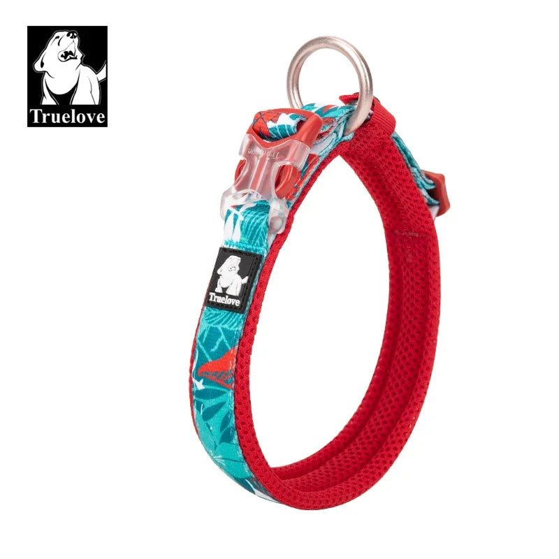 Truelove Floral Pet Collar Best Padded Comfort Cushion Dogs and Pets