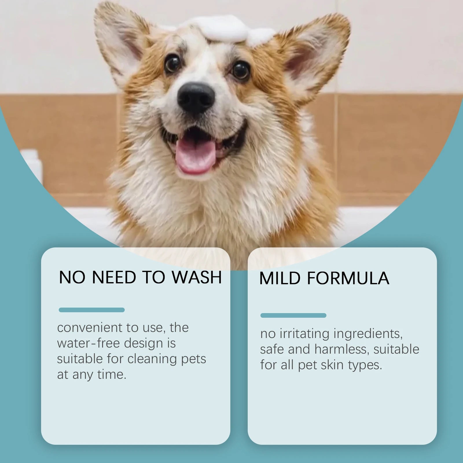 Waterless No Rinse Dry Shampoo For Cat Dog Animal Grooming Pet Cleaning