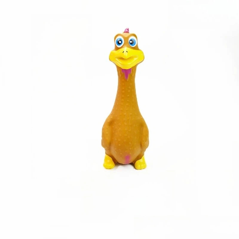 Rubber Chicken Squeaky Pet Dog Toys for Small,Medium or Large Pet Breeds