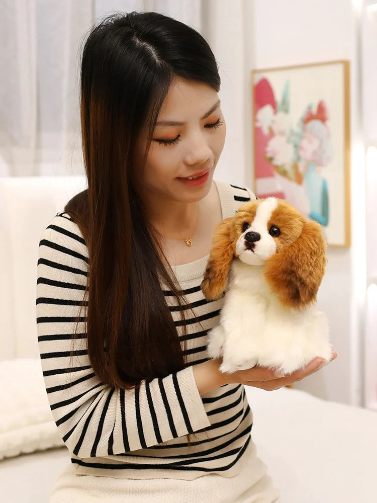 Cavalier King Charles Spaniel Dog Plush Toys Soft Stuffed Simulation Animal Pillow