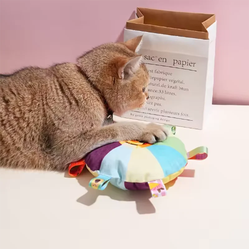 Popular new dog plush bell toy cute cartoon shaped grinding teeth pet toy