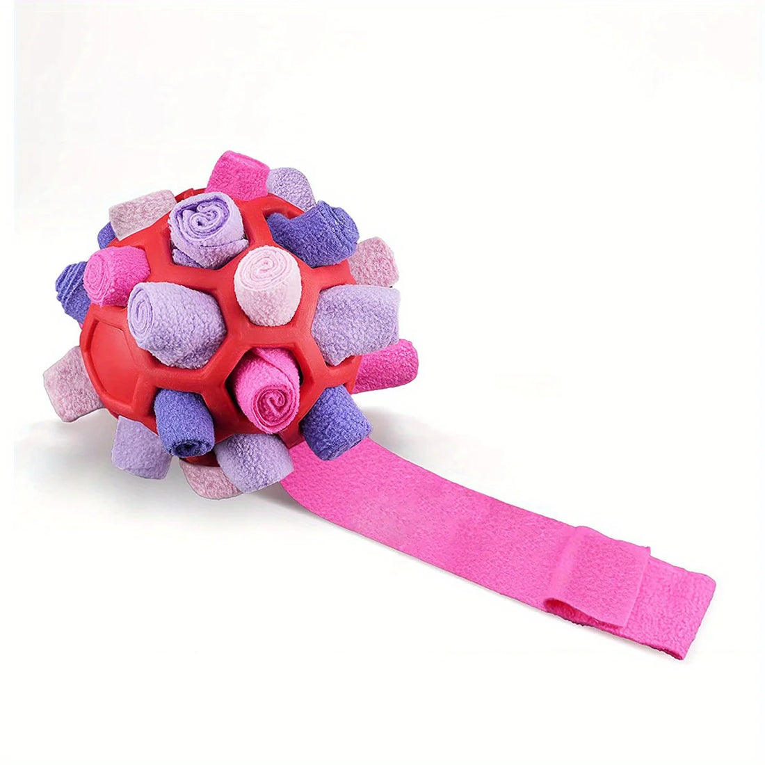 1pcs Interactive Dog Toy - Sniffing Ball for Hiding Treats - Rubber Puzzle Ball