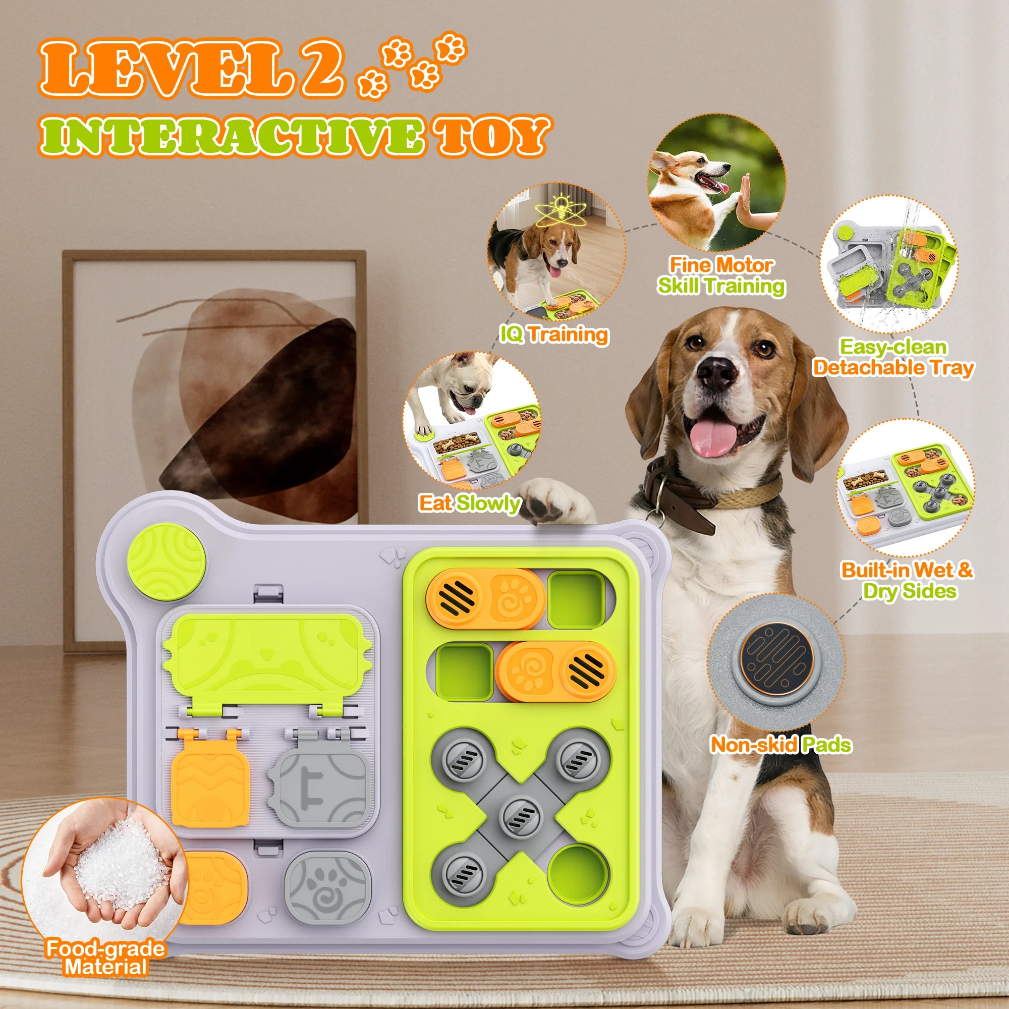 Dog Puzzle Toy & Pet Feeder Treat Dispensing Toy for IQ Training Dogs
