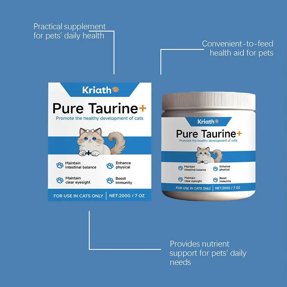 Cats Taurine Powder Supporting Heart Health 200g High Purity Taurine Powder
